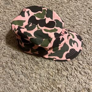 Y2K Camouflage Hat - Pink and Green